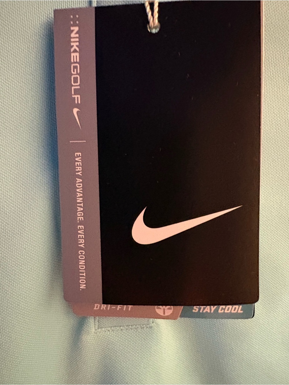 Nike Golf Dri Fit Women’s Aqua Button-Front Polo NWT - Picture 7 of 8